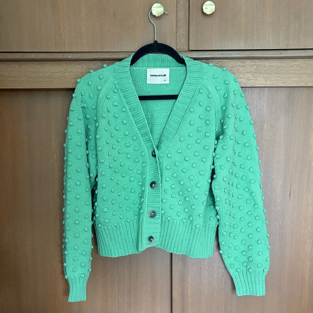 Misha And Puff Textured peapod Cardigan
